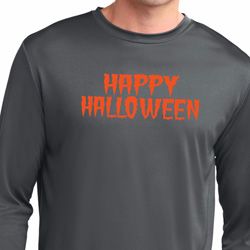 Spooky Happy Halloween Dry Wicking Long Sleeve Spooky Happy Halloween Dry Wicking Long Sleeve