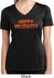 Spooky Happy Halloween Ladies Dry Wicking V-neck