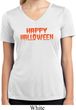 Spooky Happy Halloween Ladies Dry Wicking V-neck