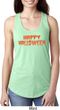 Spooky Happy Halloween Ladies Ideal Racerback