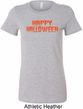 Spooky Happy Halloween Ladies Longer Length Shirt