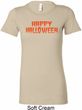 Spooky Happy Halloween Ladies Longer Length Shirt