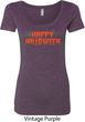 Spooky Happy Halloween Ladies Scoop Neck