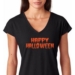 Spooky Happy Halloween Ladies Shirts