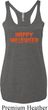 Spooky Happy Halloween Ladies Tri Blend Racerback