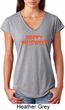 Spooky Happy Halloween Ladies Tri Blend V-neck