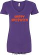 Spooky Happy Halloween Ladies V-Neck