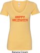 Spooky Happy Halloween Ladies V-Neck