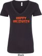Spooky Happy Halloween Ladies V-Neck