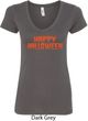 Spooky Happy Halloween Ladies V-Neck