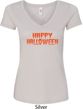Spooky Happy Halloween Ladies V-Neck