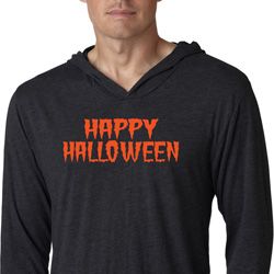 Spooky Happy Halloween Lightweight Hoodie Tee Spooky Happy Halloween Lightweight Hoodie Tee