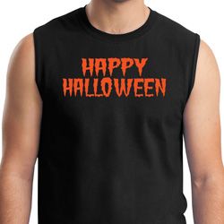Spooky Happy Halloween Muscle Shirt Spooky Happy Halloween Muscle Shirt