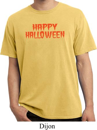Spooky Happy Halloween Pigment Dyed T-shirt