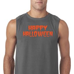 Spooky Happy Halloween Sleeveless Shirt Spooky Happy Halloween Sleeveless Shirt