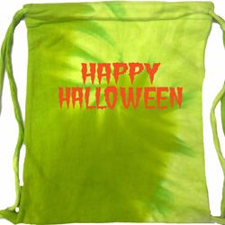 Spooky Happy Halloween Tie Dye Sports Bag Spooky Happy Halloween Tie Dye Sports Bag