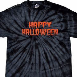 Spooky Happy Halloween Tie Dye T-shirt Spooky Happy Halloween Tie Dye T-shirt