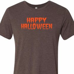 Spooky Happy Halloween Tri Blend Tee Spooky Happy Halloween Tri Blend Tee