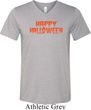 Spooky Happy Halloween Tri Blend V-neck