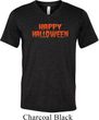 Spooky Happy Halloween Tri Blend V-neck