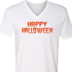 Spooky Happy Halloween V-neck Shirt Spooky Happy Halloween V-neck Shirt