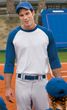 Sport Tek 3/4 Raglan Shirt Baseball Jersey Colorblock Tee T-Shirt