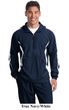Sport Tek Jacket Colorblock Raglan Anorak Athletic Outerwear