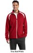 SportTek Tricot Track Jacket Athletic Outerwear