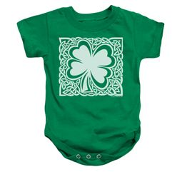 St. Patrick's Day Baby Romper Celtic Clover Kelly Green Infant Babies Creeper St. Patrick's Day Baby Romper Celtic Clover Kelly Green Infant Babies Creeper