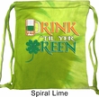 St Patrick's Day Bag Drink Til Yer Green Tie Dye Bag