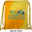 St Patrick's Day Bag My Official Drinking Shirt Tie Dye Bag