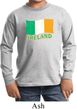 St Patrick's Day Distressed Ireland Flag Kids Long Sleeve Shirt