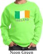 St Patrick's Day Distressed Ireland Flag Kids Sweat Shirt