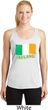 St Patrick's Day Distressed Ireland Flag Ladies Dry Wicking Racerback