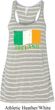 St Patrick's Day Distressed Ireland Flag Ladies Flowy Racerback Tank