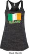 St Patrick's Day Distressed Ireland Flag Ladies Flowy Racerback Tank