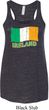 St Patrick's Day Distressed Ireland Flag Ladies Flowy Racerback Tank