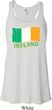 St Patrick's Day Distressed Ireland Flag Ladies Flowy Racerback Tank