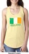 St Patrick's Day Distressed Ireland Flag Ladies Ideal Tank Top