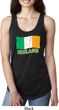 St Patrick's Day Distressed Ireland Flag Ladies Ideal Tank Top