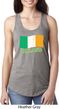 St Patrick's Day Distressed Ireland Flag Ladies Ideal Tank Top
