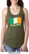 St Patrick's Day Distressed Ireland Flag Ladies Ideal Tank Top