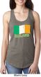 St Patrick's Day Distressed Ireland Flag Ladies Ideal Tank Top