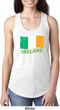 St Patrick's Day Distressed Ireland Flag Ladies Ideal Tank Top