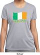 St Patrick's Day Distressed Ireland Flag Ladies Moisture Wicking Shirt