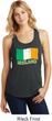 St Patrick's Day Distressed Ireland Flag Ladies Racerback Tank Top