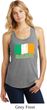 St Patrick's Day Distressed Ireland Flag Ladies Racerback Tank Top
