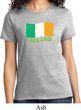 St Patrick's Day Distressed Ireland Flag Ladies Shirt