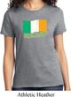 St Patrick's Day Distressed Ireland Flag Ladies Shirt