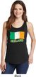 St Patrick's Day Distressed Ireland Flag Ladies Tank Top